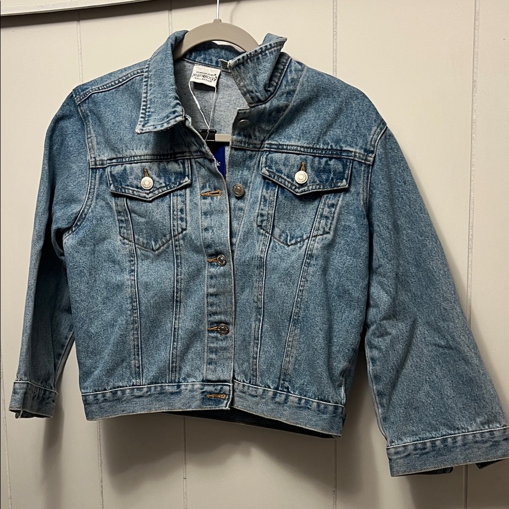 Newport News jeanology collection Light Blue Denim Jacket size 8